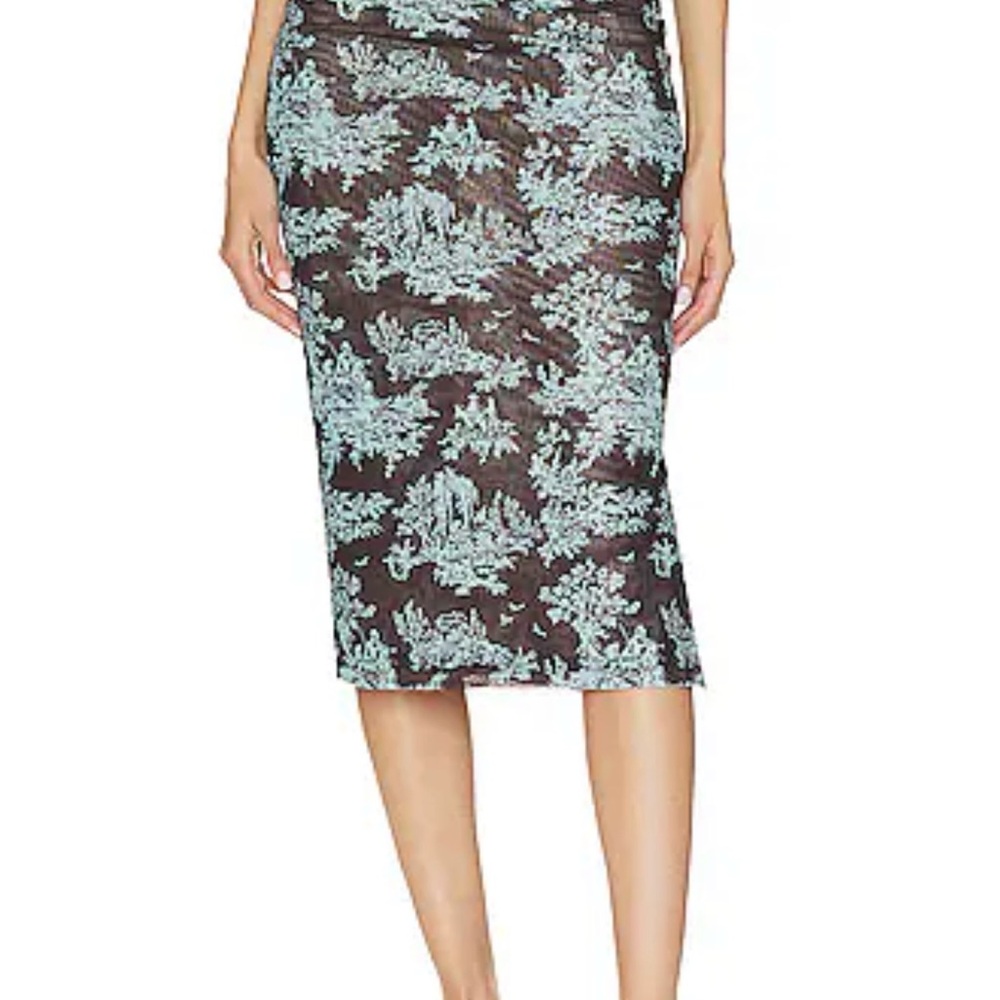 MIAOU MONI SKIRT IN CHOCOLATE TOILE